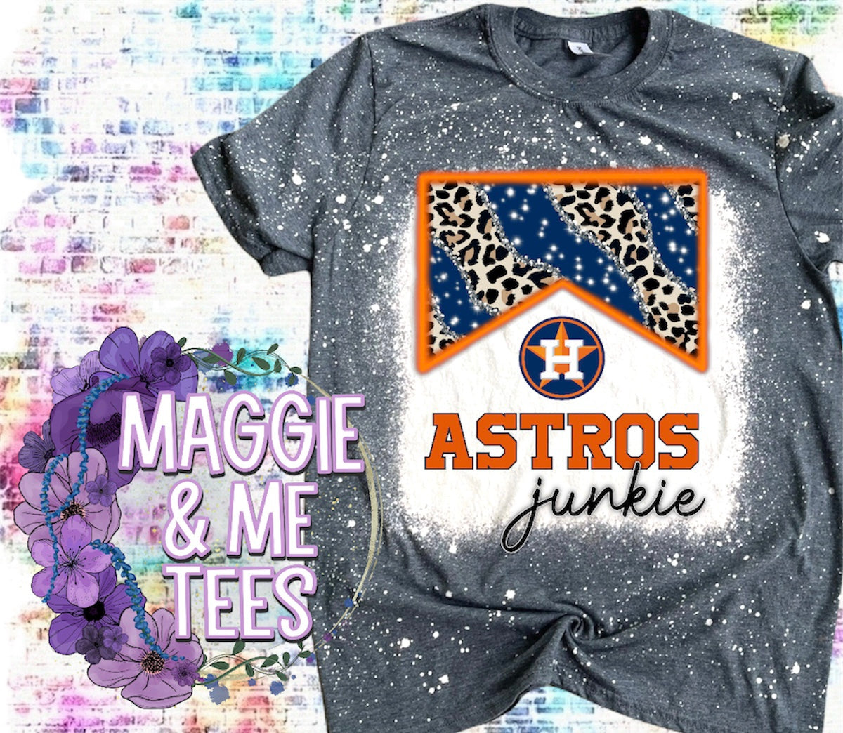 ASTROS JUNKIE TEE – Maggie & Me Tees LLC