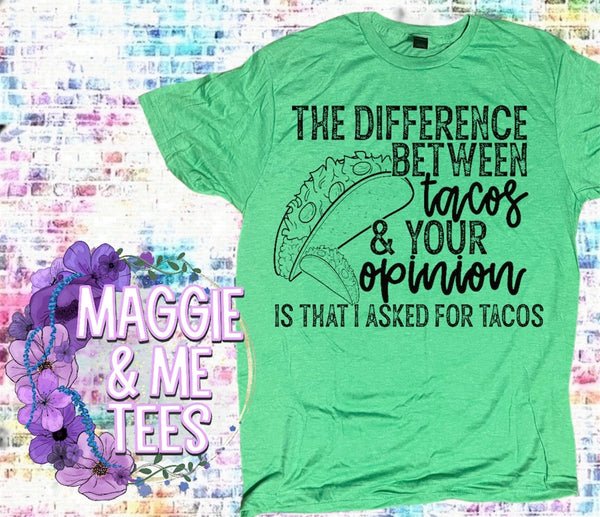 TACOS & YOUR OPINION