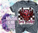 FAUX BLING RED DEVILS TEE