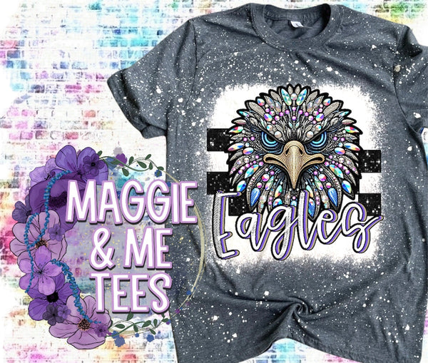 FAUX BLING EAGLES TEE