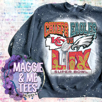 CHIEFS VS EAGLES SUPERBOWL (DISTRESSED)