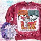 CHIEFS VS EAGLES SUPERBOWL (DISTRESSED)