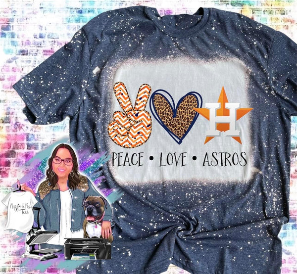 PEACE LOVE ASTROS TEE