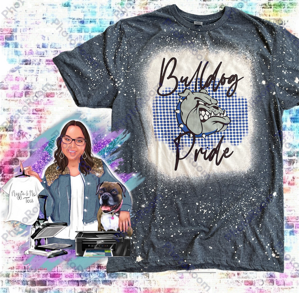 BULLDOG PRIDE POLKA DOT TEE