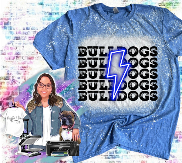 BULLDOGS LIGHTNING BOLT TEE